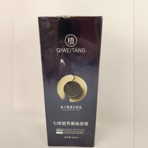 Zhihuashi PlantBased Black Hair Coloring Qiweitang Shampoo Hair Dye Caviar Hair